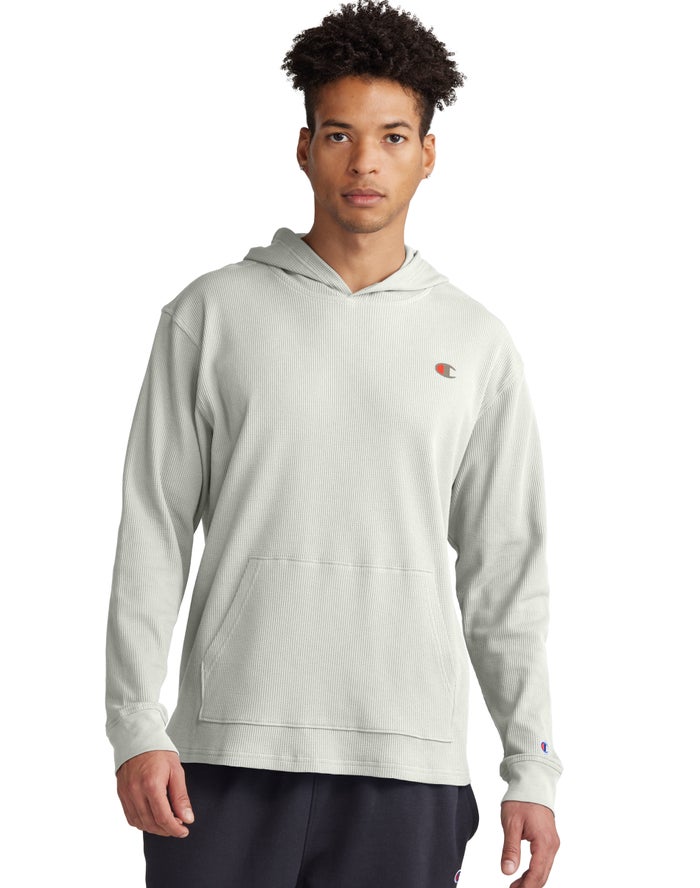 Champion Mens Hoodie NZ - Waffle Grey ( 6890-AIJUT )